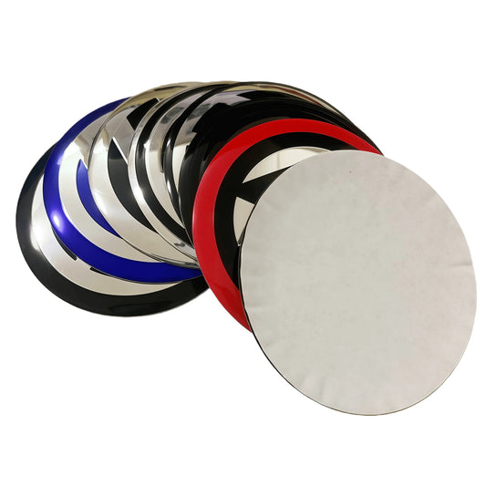 20 Stück 56 Mm 60 Mm 65 Mm Neu Für Fahrzeugräder Auto-Radmitten-Aufkleber Silber Schwarz Rot Kappen Durchmesser Logo Nabenabdeckung Abzeichen Aufkleber