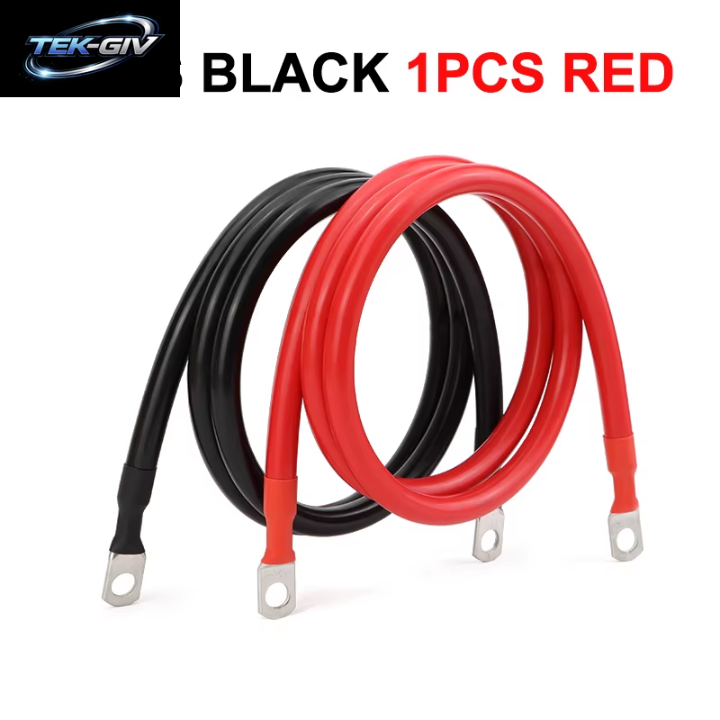 20 ~ 100 Cm RV Pure Coppe Batterie Inverter Kabel Set 8 6 4AWG Mit M8 Lug PVC Isoliert Für Solar System UPS Auto Anschluss Draht