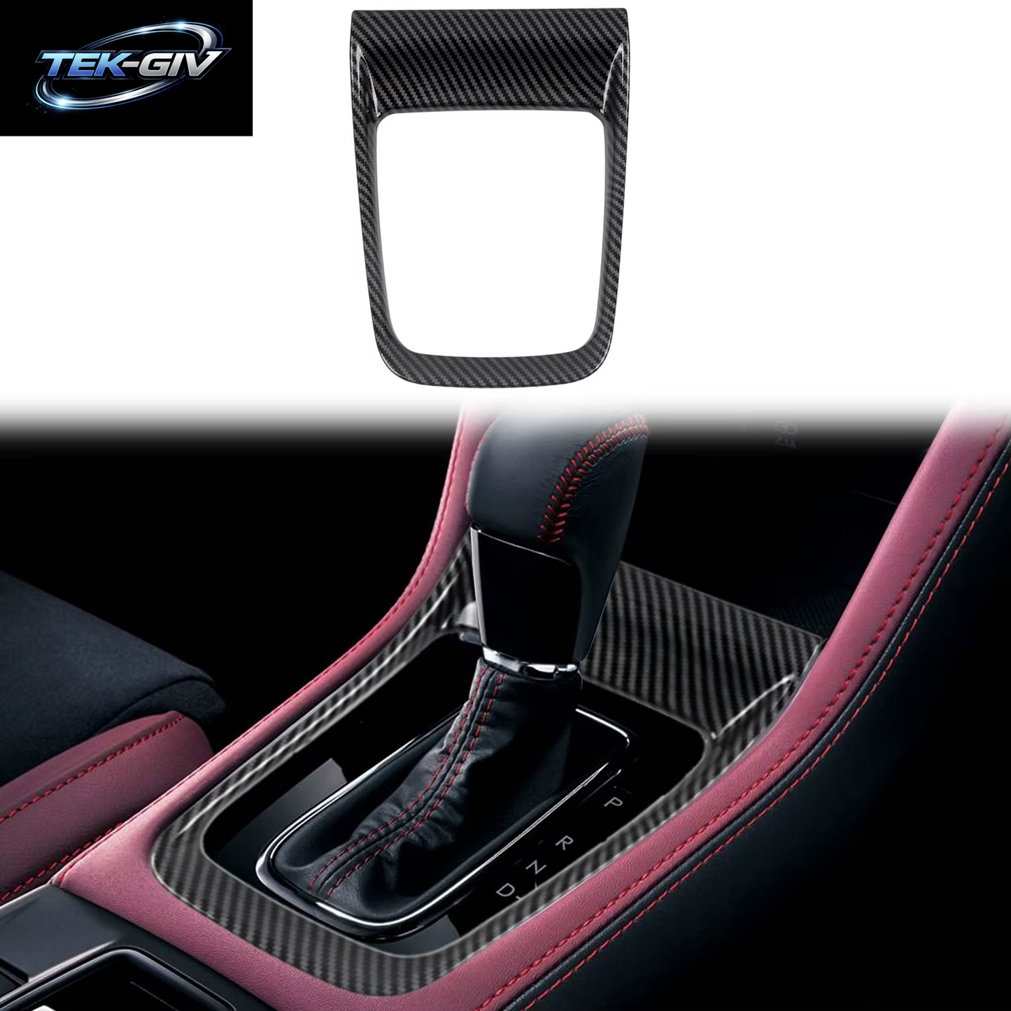 Für Subaru Wrx Sti 2010-2015, Levorg 2014-2017 Ruß Ruß Automatische Schalt Kasten Platte Dekorative Abdeckung Verkleidung Autozubehör