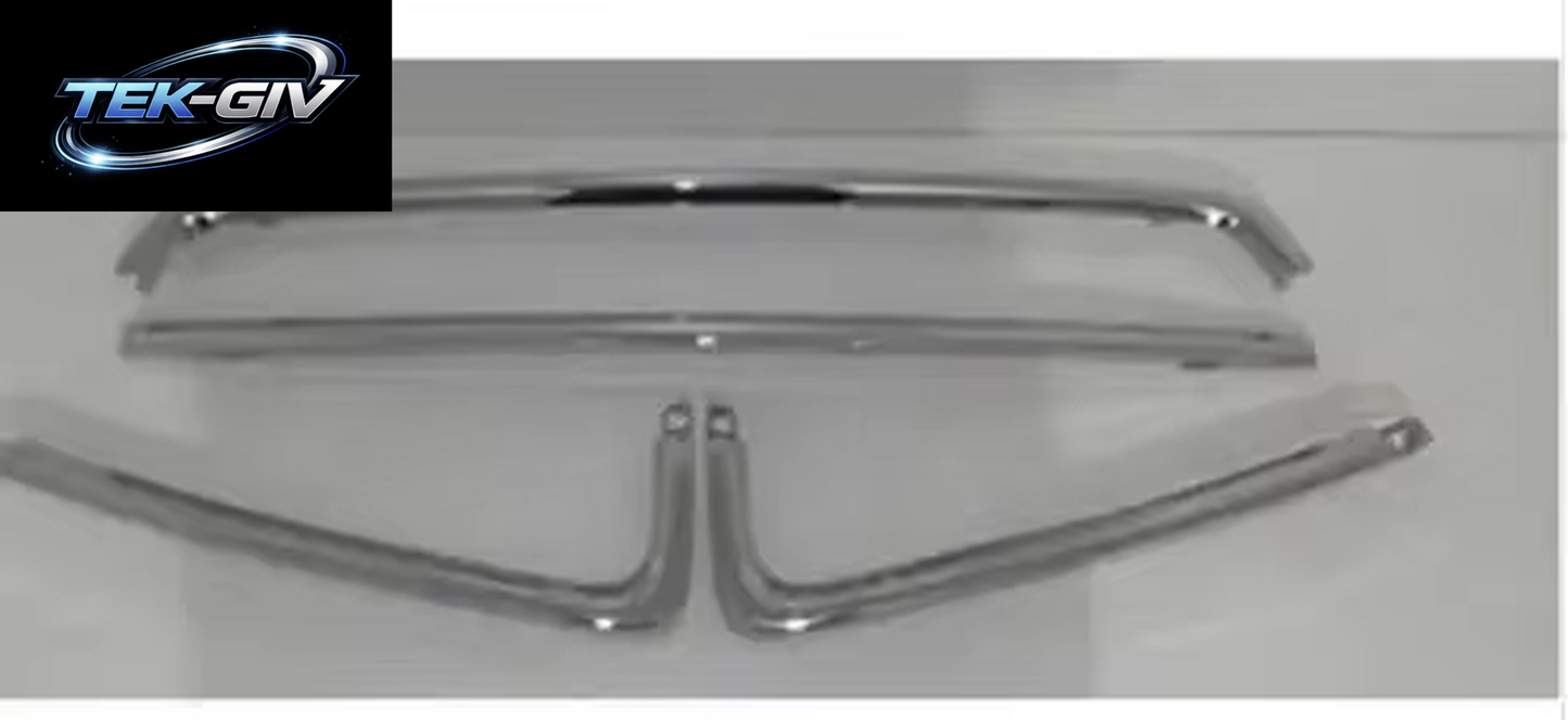 4 Stück Chrom-Kühlergrill Für ASX Rvr 2010–2012, Stoßstangennetz Für ASX GA00, Frontstoßstangen-Kühlernetze 6400 C962, 6400 C963