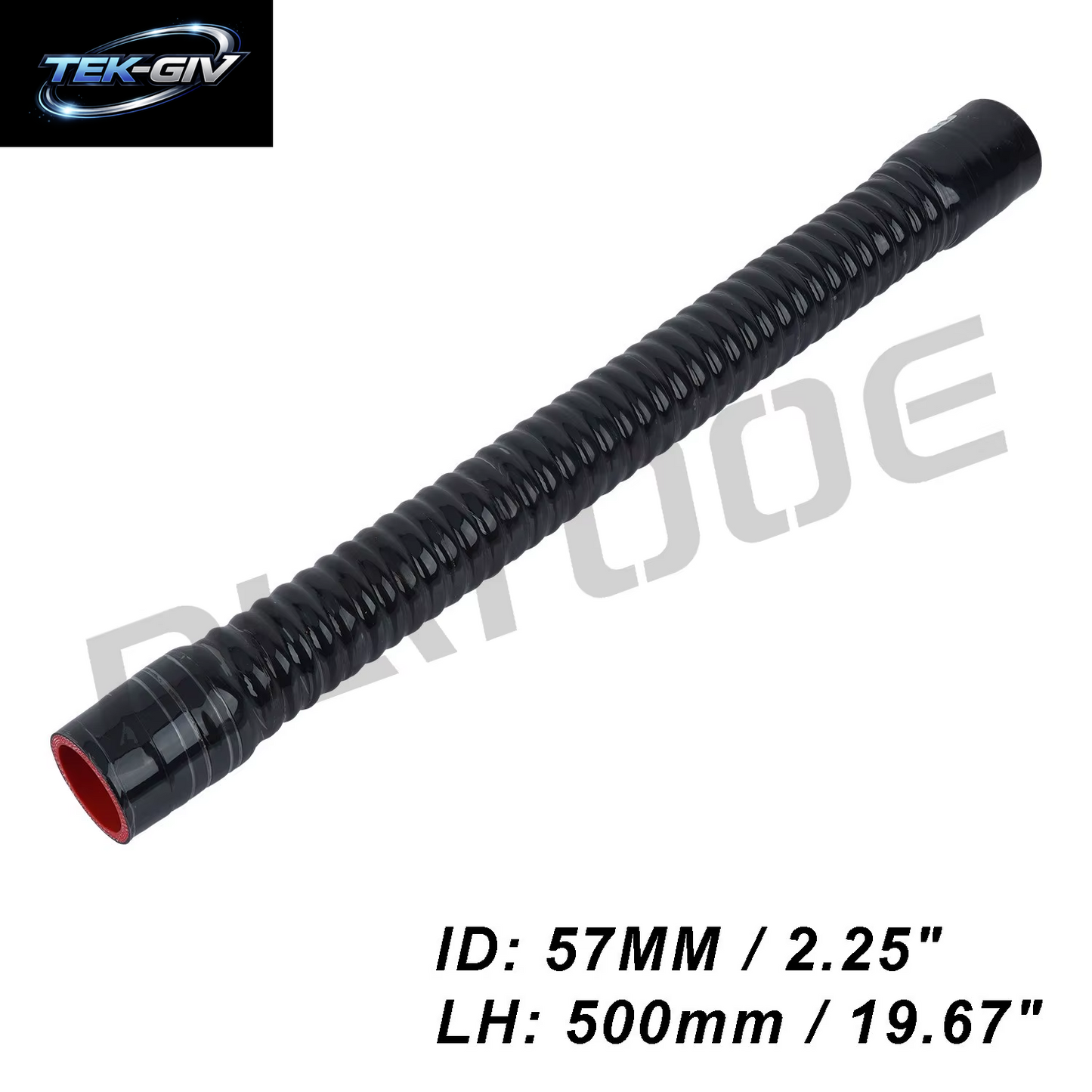 500 Mm Flexibler Silikonschlauch ID28 30, 32, 34, 36, 38, 40, 42, 51 57 63 70 76 80 83 Mm Universal-Lufteinlassrohr-Kühler-Verbindungsrohr