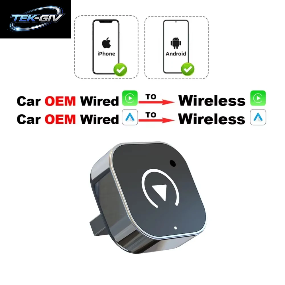 XUDA Carplay Android Auto Wireless Adapter Smart AI Box Auto OEM Kabelgebundenes Android Auto Zu Kabellosem Usb-Dongle Für Toyota Volvo