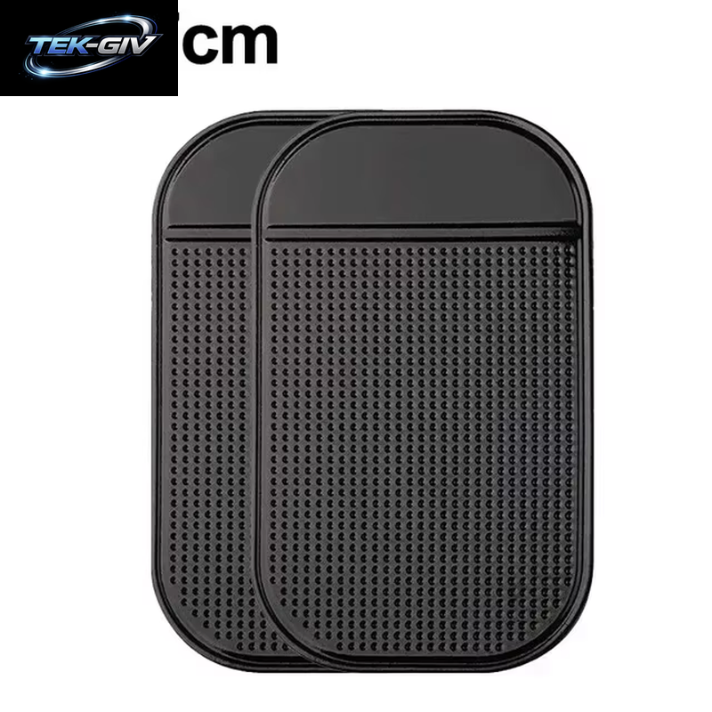 Schwarze Rutschfeste Silikon-Auto-Matte, Magisches Rutschfestes, Rutschfestes Pad, Armaturenbrett, Klebriges Armaturenbrett, Selbstklebende Handy-Handy-Halterung