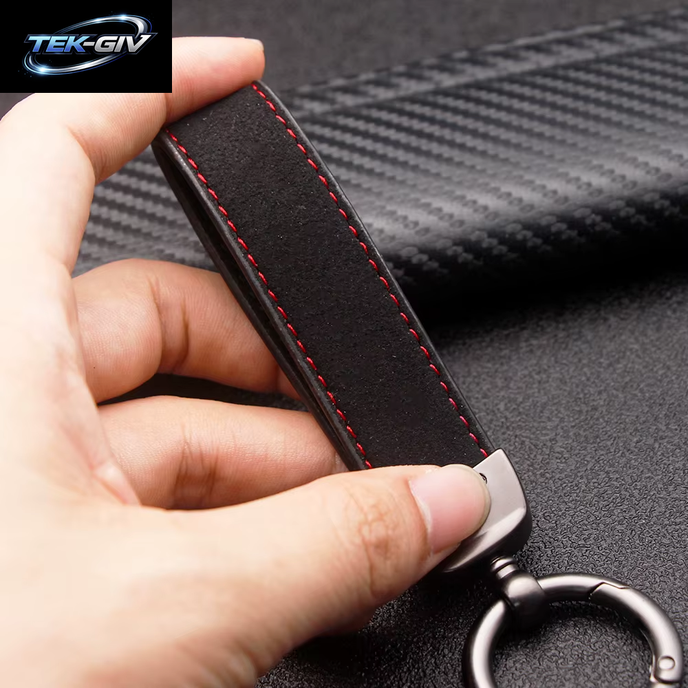 Leder Auto Schlüsselanhänger Schlüsselanhänger Ringe Metall Leder Für Mazda 2 3 5 6 CX5 CX9 CX7 CX4 CX3 CX30 MX5 MX3 BK Zubehör Auto Styling