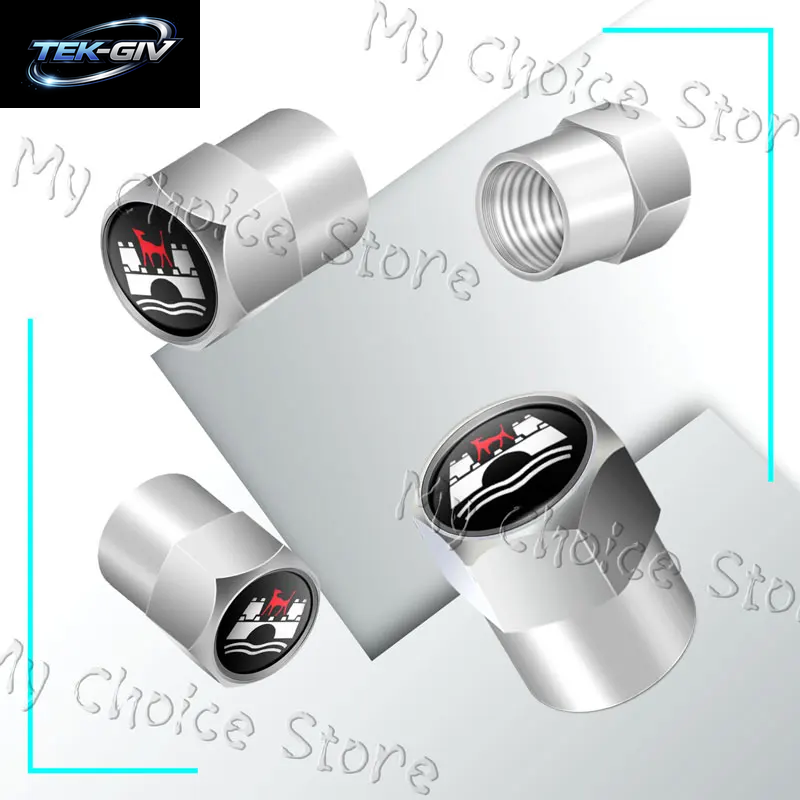 4 Stücke Wolfsburg Edition Emblem Auto Ventilkappen Rad Reifen Luftreifen Vorbau Schutzhülle Für VW Golf Mk5 Passat Jetta Tiguan Polo