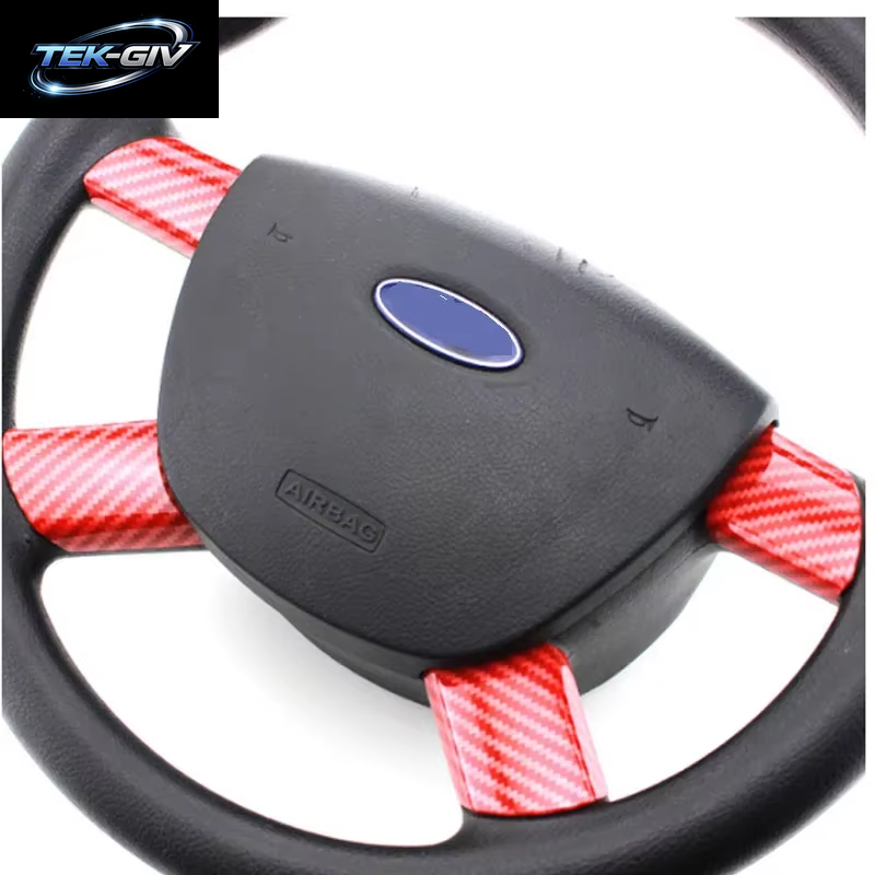 Mein Gutes Auto 4 Teile/Satz Innen Auto Lenkrad Panel Abdeckung Trim Aufkleber Für Ford Focus 2 MK2 2005 - 2011 Zubehör