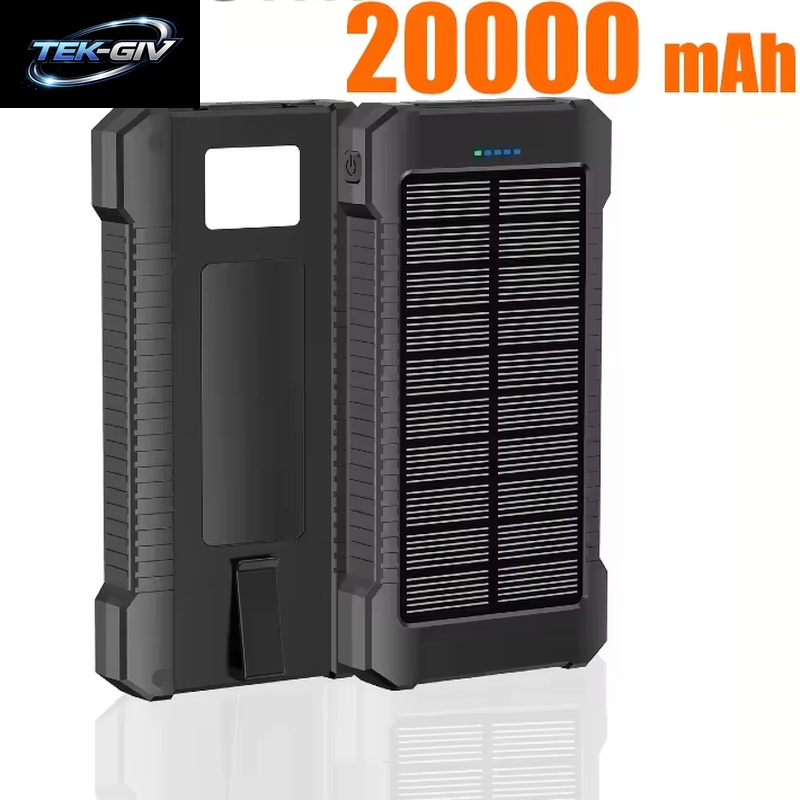 Xiaomi 500000 Mah Wasserdichte Outdoor Solar Power Bank Dual USB Reise Tragbare Solar Telefon Ladegerät Solar Powerbanks Für Camping