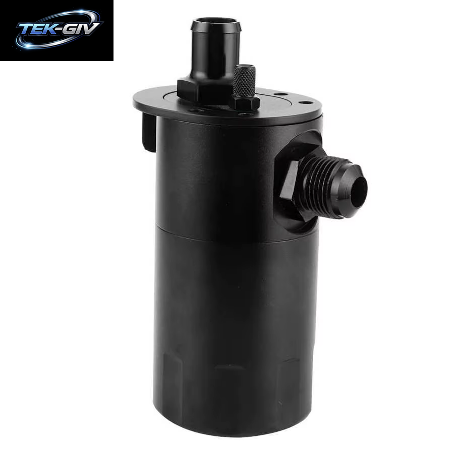 500ML Auto Öl Fangen Können Reservoir Tank Aluminium Legierung AN10 5/8In Port Universal Auto Zubehör Verblüfft Verschnaufpause Reservoir