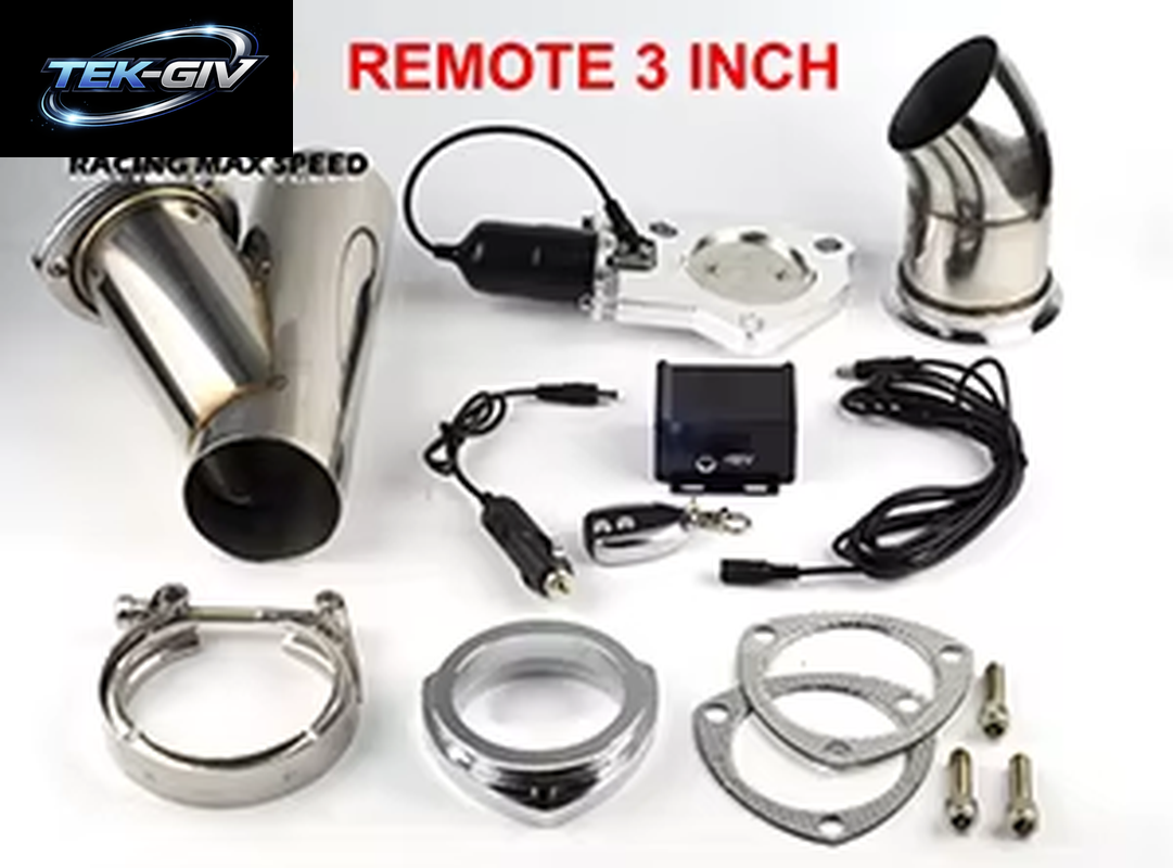 Neues 2,5 3 Zoll Elektrisches Abgas Schall Dämpfer Ventil E-Cutout-System Fernsc Halter Controller Dump Auspuff Cutout Bypass-Ventil Kyr