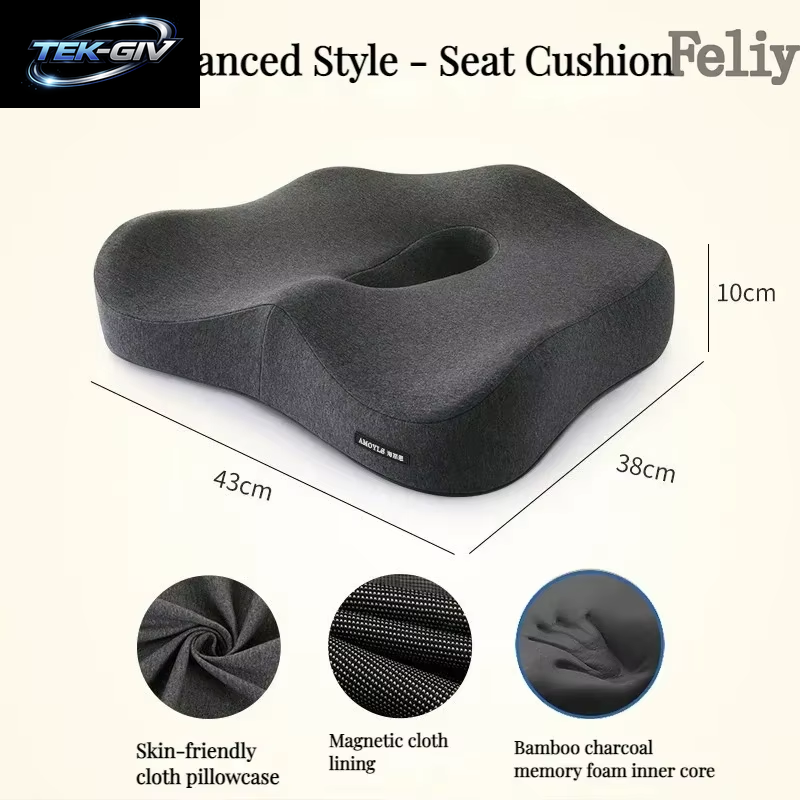 Memory Foam Bürostuhl Kissen Auto Sitz Unterstützung Taille Kissen Massage Lenden Orthopädische Kissen Gesäß Steißbein Kissen Zurück Pads