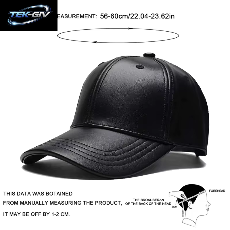 Unisex Solide Männer Frauen Baseball Kappe PU Leder Hip Hop Snapback Caps Für Männer Frauen Baseball Caps Einstellbare Sonnenhut Trucker Hüte