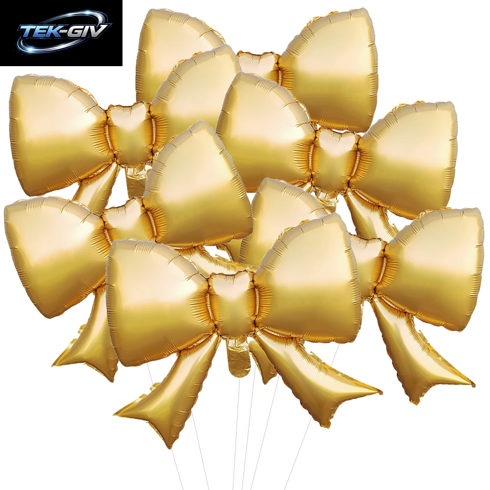 6 Stücke Baby Rosa Schleife Ballon Fliege Rosa Ballon Mini Bogen Ballon Hochzeit Braut Dusche Mädchen Geschenk Ballon Dekoration