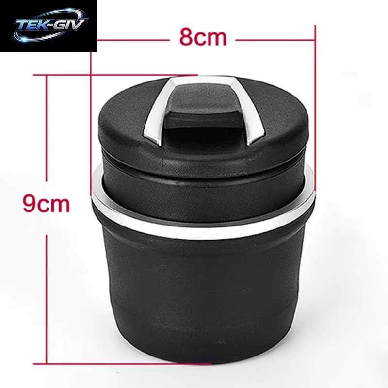 Universal 2 in 1 Car Ashtray Storage Box Holser Brackets Organizer Multifunction Vehicle LED Ashtray Auto Accessories Interior