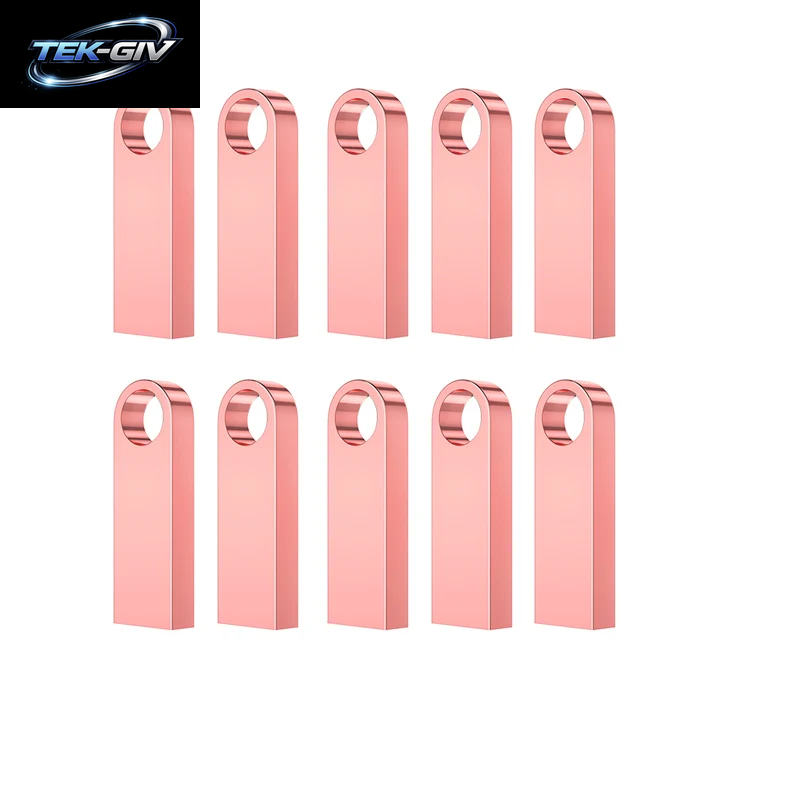 10 Teile/Los Metall Usb-Stick 4GB 8GB Pen Drive 16GB 32GB Cle USB Stick 2,0 UDP Speicher Flash Drive 64GB 128GB Kostenloses Individuelles Logo