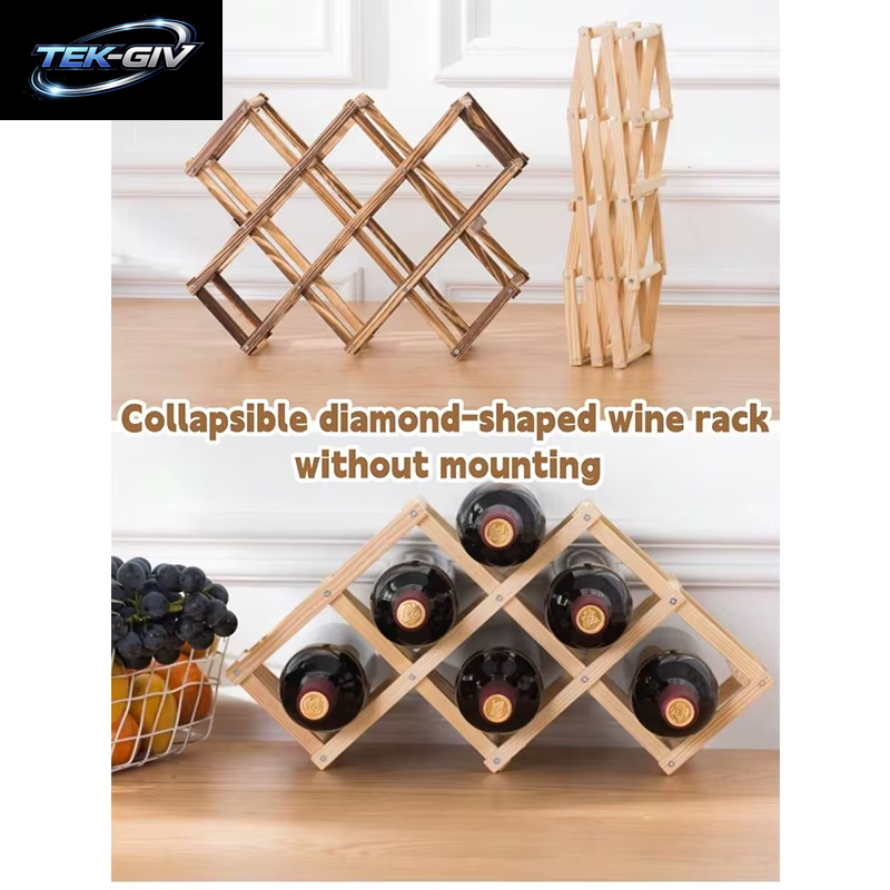 Stapelbare Weinregale Für 3, 5, 6, 10 Flaschen, Weinregale Aus Holz, Heimbar, Utensilien, Weinschränke, Bar-Werkzeuge