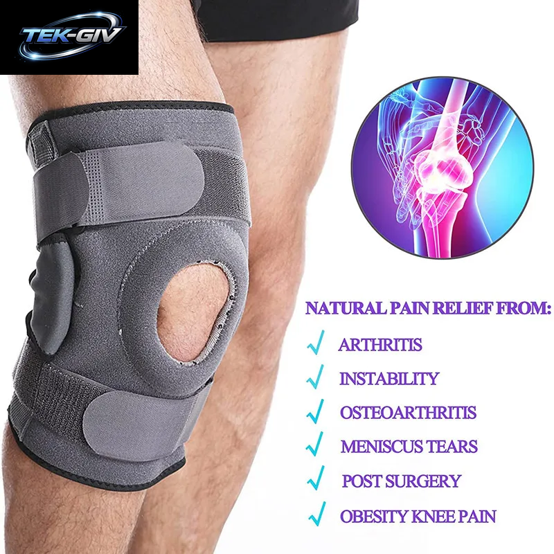 1 Stücke Einstellbare Knie Brace Unterstützung Patella Knie Strap Stabilisator Wrap Knie Schmerzen Relief Arthritis Verletzungen Recovery Meniskus Riss