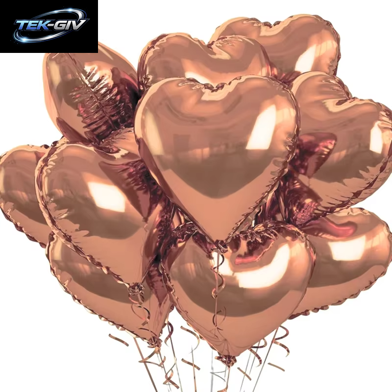 60-5PCS Rote Herz Folien Ballons Aufblasbare Helium Ballon DIY Geburtstag Party Ornamente Für Valentinstag Hochzeit Party Geschenke