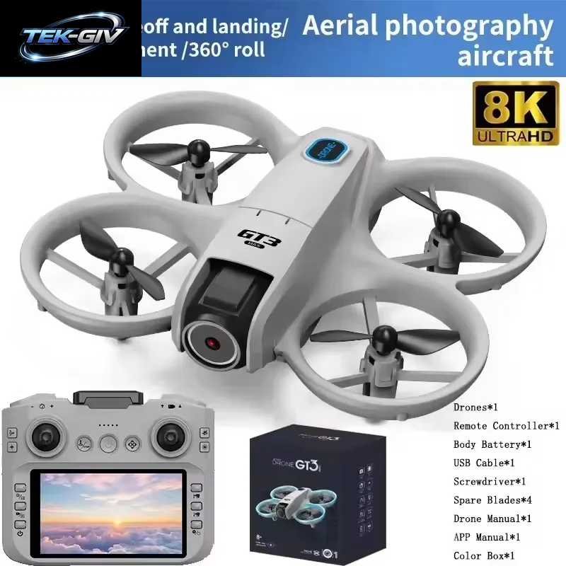 8K 5G GPS Professionelle Hd-Luftbildfotografie Ferngesteuertes Fluggerät HD Doppelkamera Original GT3 Max Drohne Quadcopter Spielzeug UAV