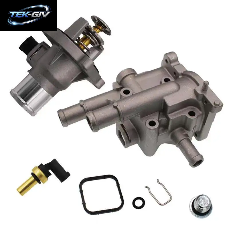 Motor Kühlmittel Thermostat Und Aluminium Gehäuse 96984103 96984104 Für Opel Astra Zafira Signum Vectra Für Chevrolet Aveo Cruze