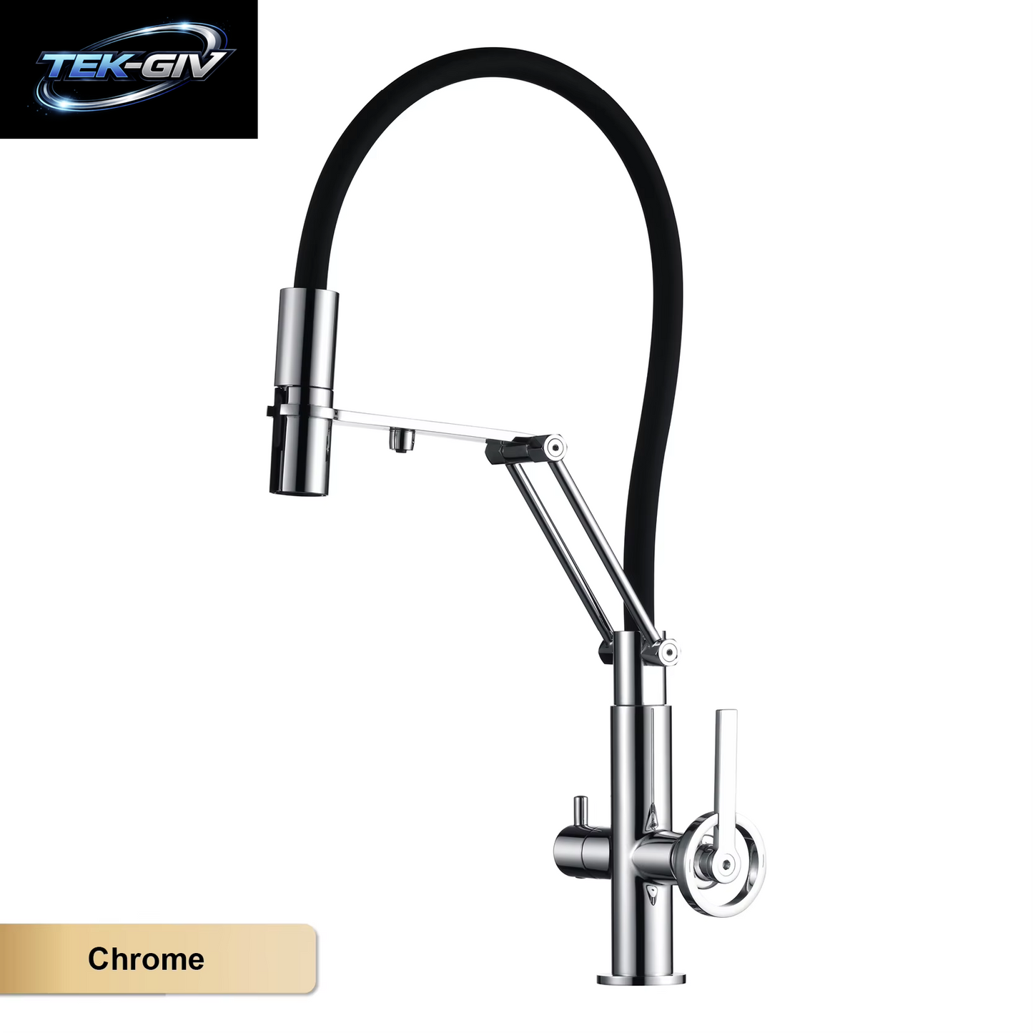 Gun Grey Messing-Küchenarmatur Im Inselstil Mit Gefiltertem Wasser, Herausziehbarem Sprühgerät. 2-Funktions-Waschtischmischer Für Heißes Und Kaltes Wasser Mit Abschleppgriff