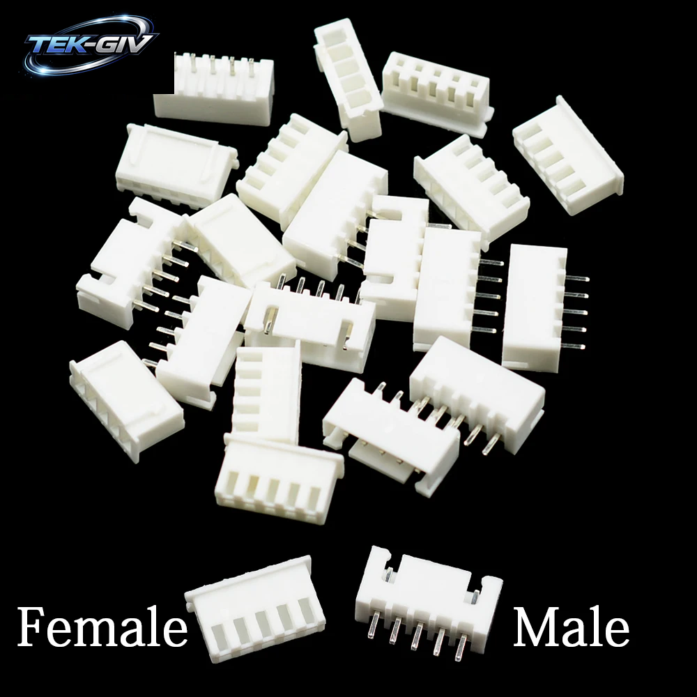 100 Stücke JST XH2.54 2/3/4/5 Pin Terminals Kunststoff Shell Stecker + Buchse Draht Stecker XH 2,54 2P 3P 4P 5P