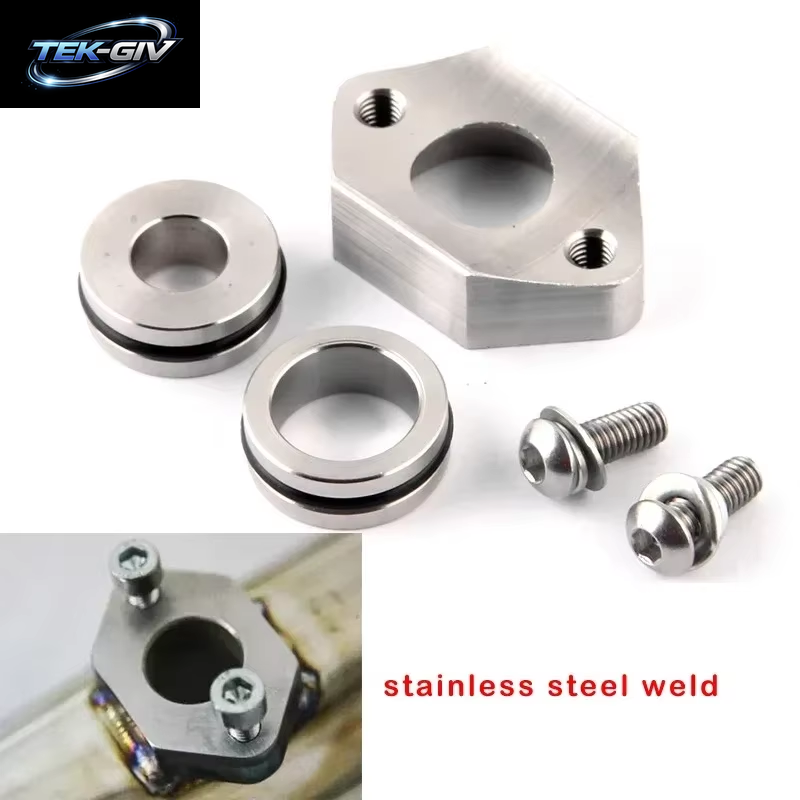Aluminium Edelstahl Kartensensor Flansch Ladeluftkühler Rohr Für Audi A4 MK4 VW Jetta Golf Beetle 1.8T Adp05