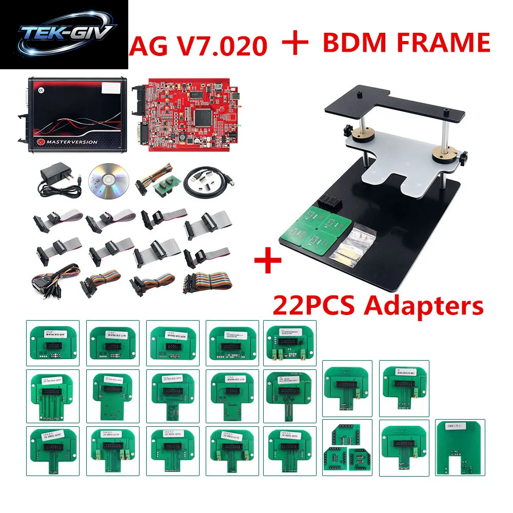 2025 Kess Ksuite V2 5.017 K TAG 7.020 2.25 4 LED Master Green PCB Board Unlimited Online KESS Car Truck ECU Programmer Tool