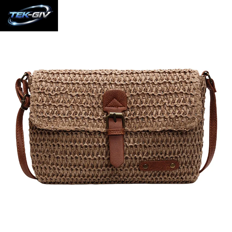 Neue Modische Stroh-Damentasche, Trendige Urlaubs-Casual-Schulter-Crossbody-Tasche, Vielseitige, Stilvolle Stroh-Damentasche Für Damen