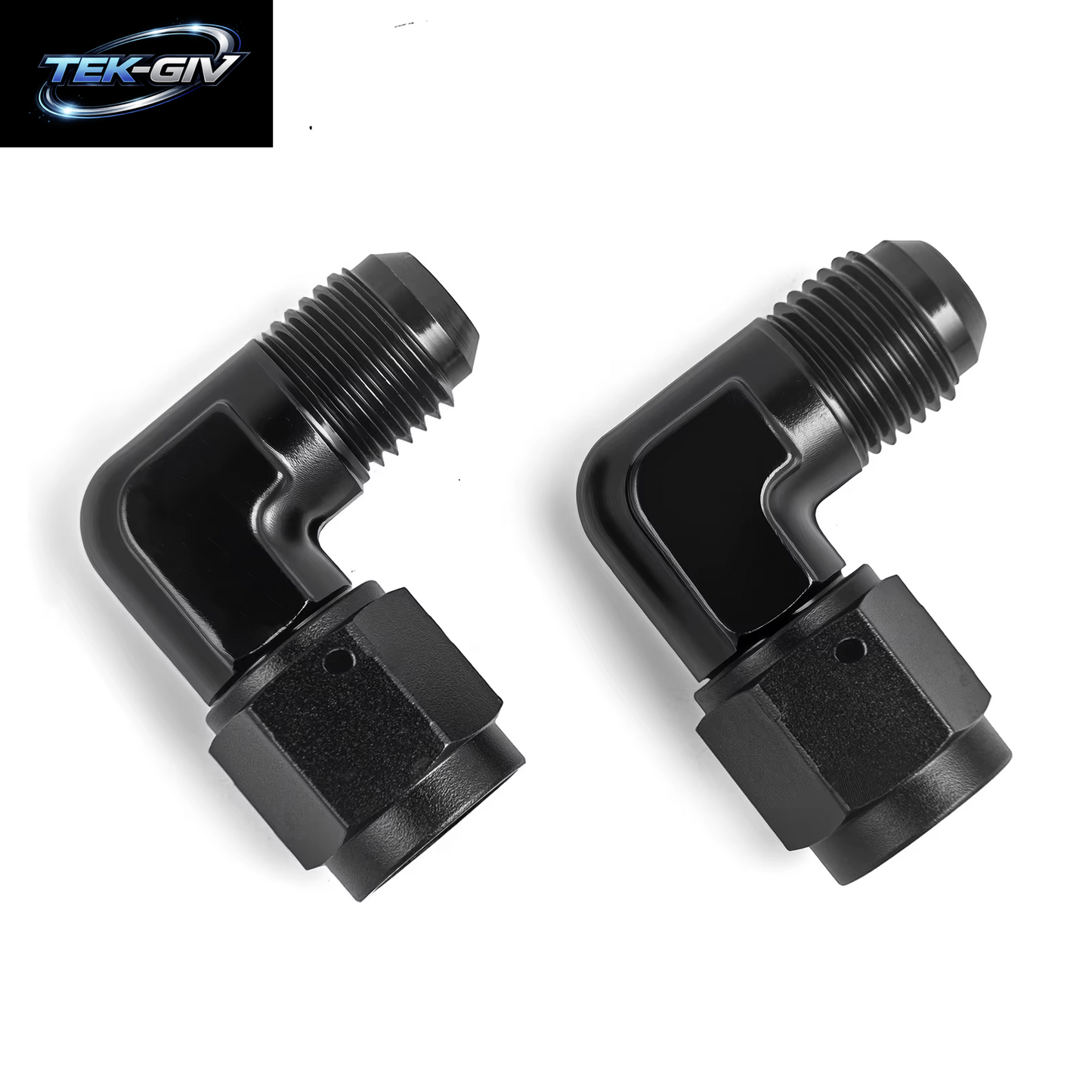 2 Teile/Los Aluminium AN6 AN8 AN10 Stecker Auf AN6 AN8 Weibliche 90 Grad Schwenk Koppler Apapter Fitting Heizöl Transformation Armaturen