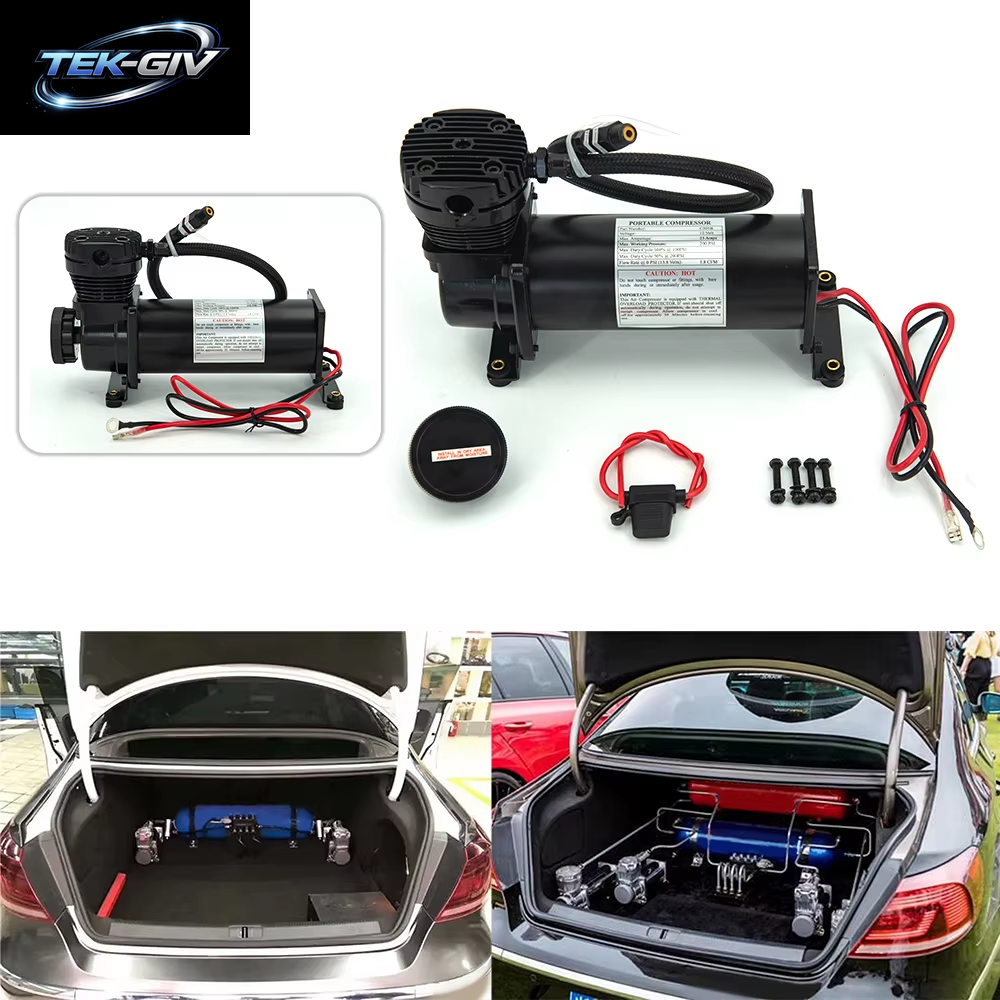Universelle 200PS1 1/4NPT Heavy Duty Air Train Horn/Air Ride Suspension Kompressorpumpe Mit Zubehör