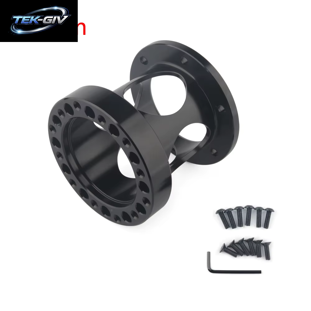 Neuer Ausgehöhlter Universal-Lenkradnaben-Abstandshalter 51/76/101 Mm Lenkradnabe Boss Kit Adapter Abstandshalter Schwarz