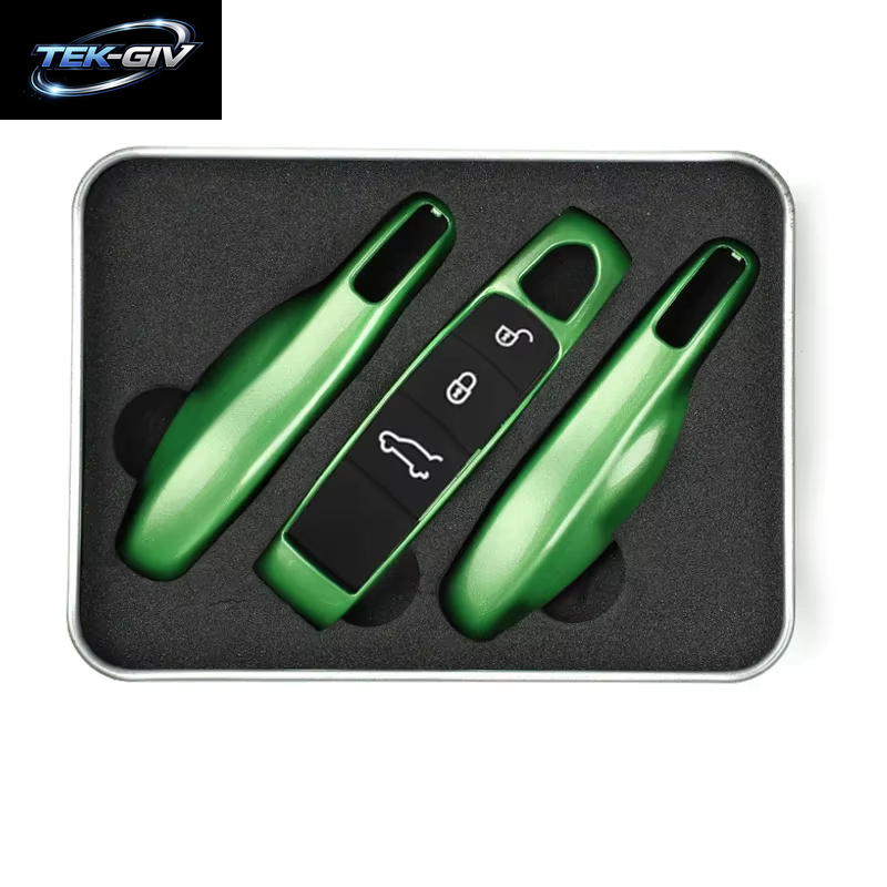 Auto Smart Remote Key Case Fob Abdeckungen Set Shell Für Porsche Panamera Spyder Carrera Macan Boxster Cayman Cayenne 911 970 981 991