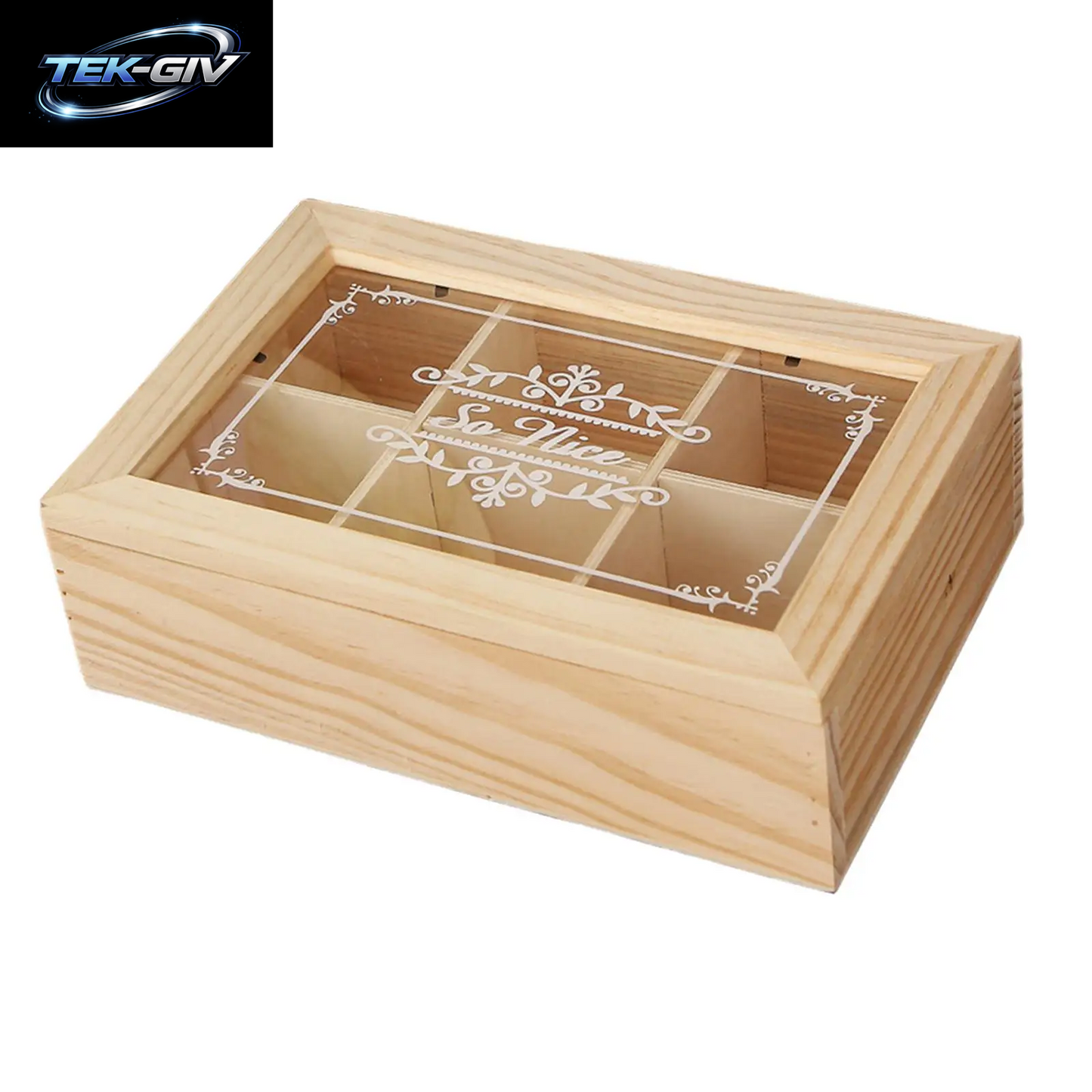 Holz Tee Kiste 6 Gitter Multifunktion Ale Tee Aufbewahrung Sbox Mit Deckel Teebeutel Halter Für Home Cabinet Küche Dekor Organisation
