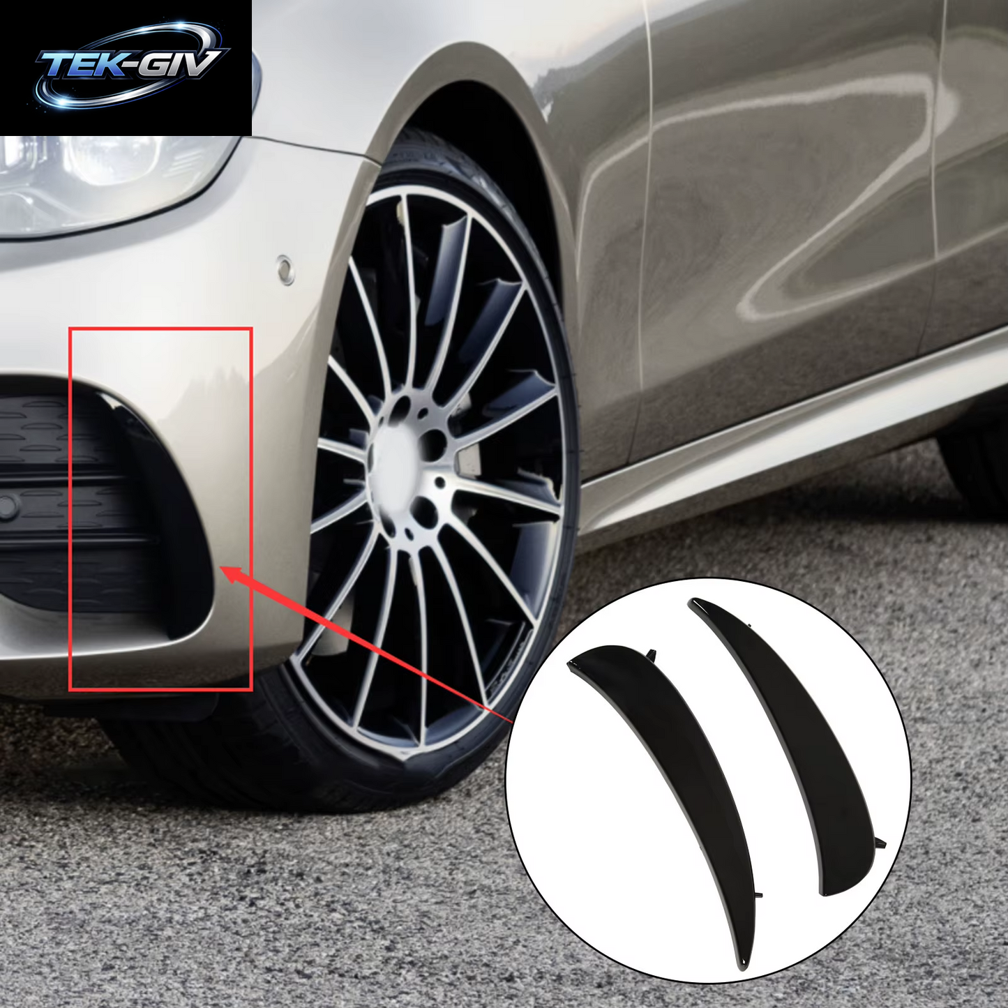 Glänzend Schwarz Vordere Stoßstange Nebel Gitter Ari Entlüftung Abdeckung Verkleidungen Für Mercedes-Benz E-Klasse W213 C238 Amg Linie Facelift 2021 2022 2023