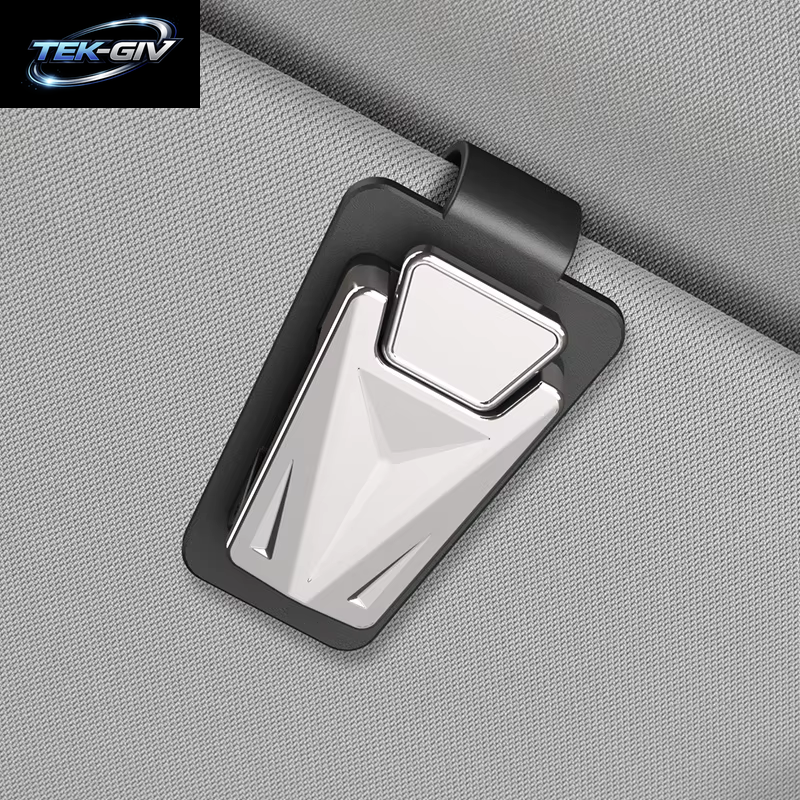 Drücken Sie -Typ Auto Brille Clip Metall Rahmen Auto Sonnenblende Brillen Halter Fall Auto Innen Sonnenbrille Lagerung Clip Organizer
