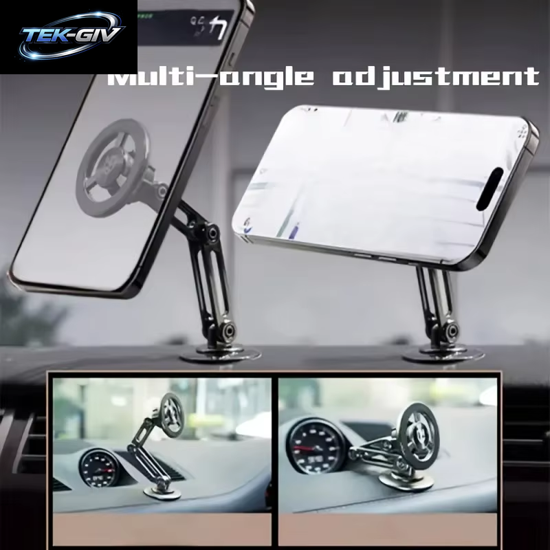 Multi-Winkel Einstellung Auto Handy Halter Starke Magnetische Saugen Design Faltbare Universal Auto GPS Navigation Halterung
