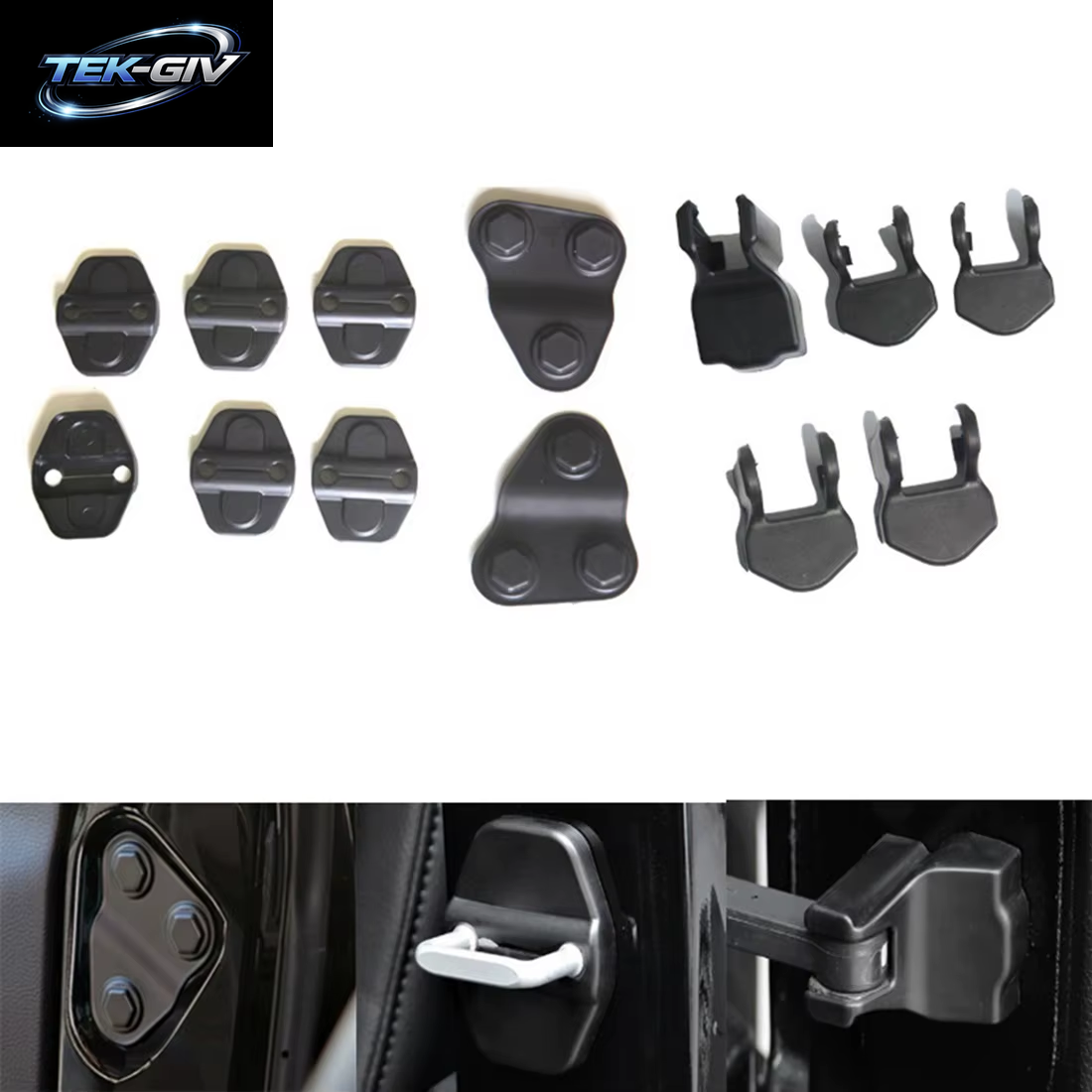 Türschloss Abdeckung & Tür Schraube Abdeckung Trim Zubehör Für Jeep Wrangler JL 2018-2022 Gladiator JT 2020-2022
