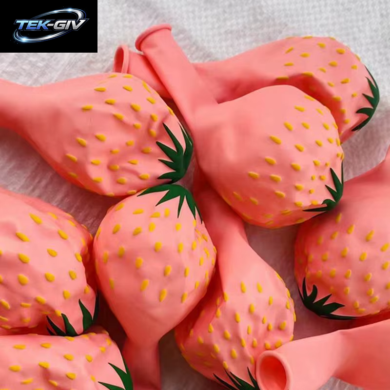 12 Zoll Erdbeere Wassermelone Obst Ballon Sommer Strand Hawaiian Party Ballon Kinder Geburtstag Pary Festival Hawaii Party Globos