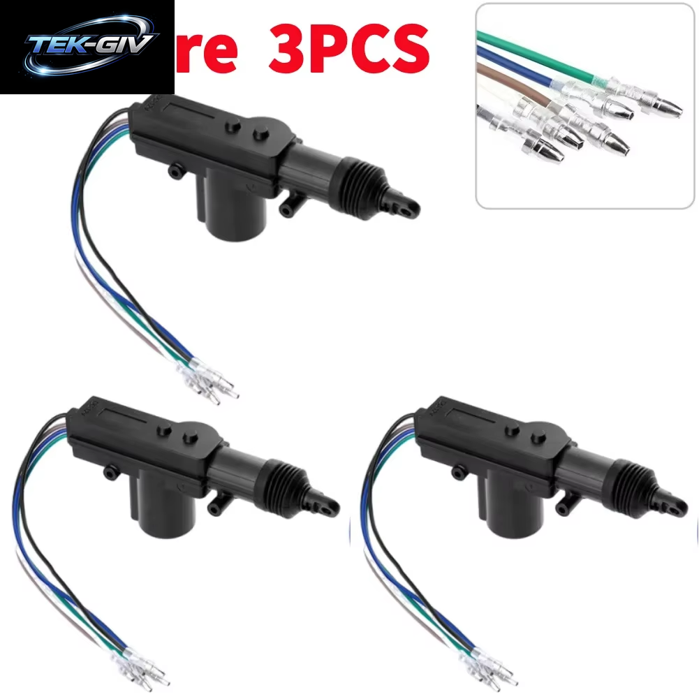 1-10PCS 2/5 Draht Universal Auto Elektrische Antrieb Fernbedienung Zentrale Türschloss 12V Heavy-Duty Locking System Einzigen Pistole Typ Kit