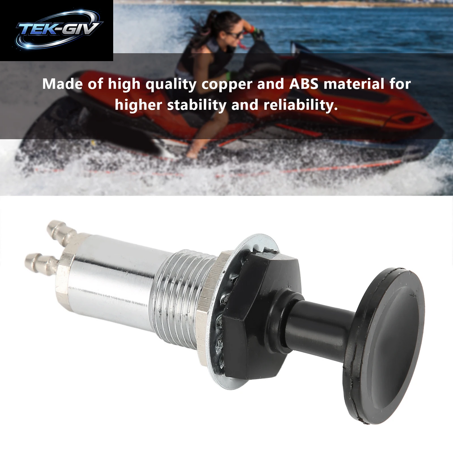 Schneemobile Kraftstoffpumpe Kraftstoffprimer Kupfer ABS Hitzebeständig Rostfrei Kolbenpumpe Ersatz Für WAVEJAMMER SUPERJET Ski