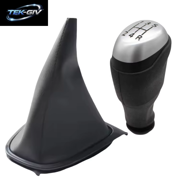5/6 Geschwindigkeit Für Renault Clio 4 Mk4 IV 2012-2018 2019 2020 Auto Styling Zubehör Schaltknauf Leder Gaitor Boot Kragen Fall