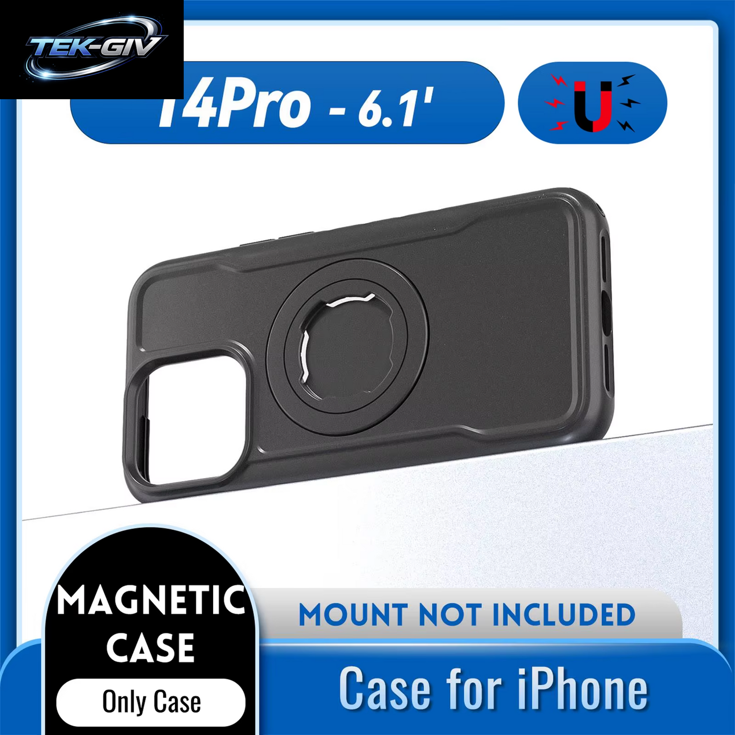 Magnetische, Stoßfeste Hülle Für Iphone 17, 16, 15, 14, Pro Max, Ladeabdeckung Mit Sperrdesign, Passend Für Quad-Stil-Motorräder/Fahrräder