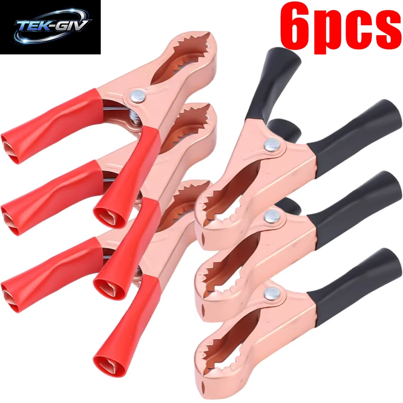 10/2 Stücke MINI Batterie Clip Auto Erdung Draht Krokodil Clip Power Clip Voll Mantel Fisch Clips 70MM Anschlüsse Krokodil Clips