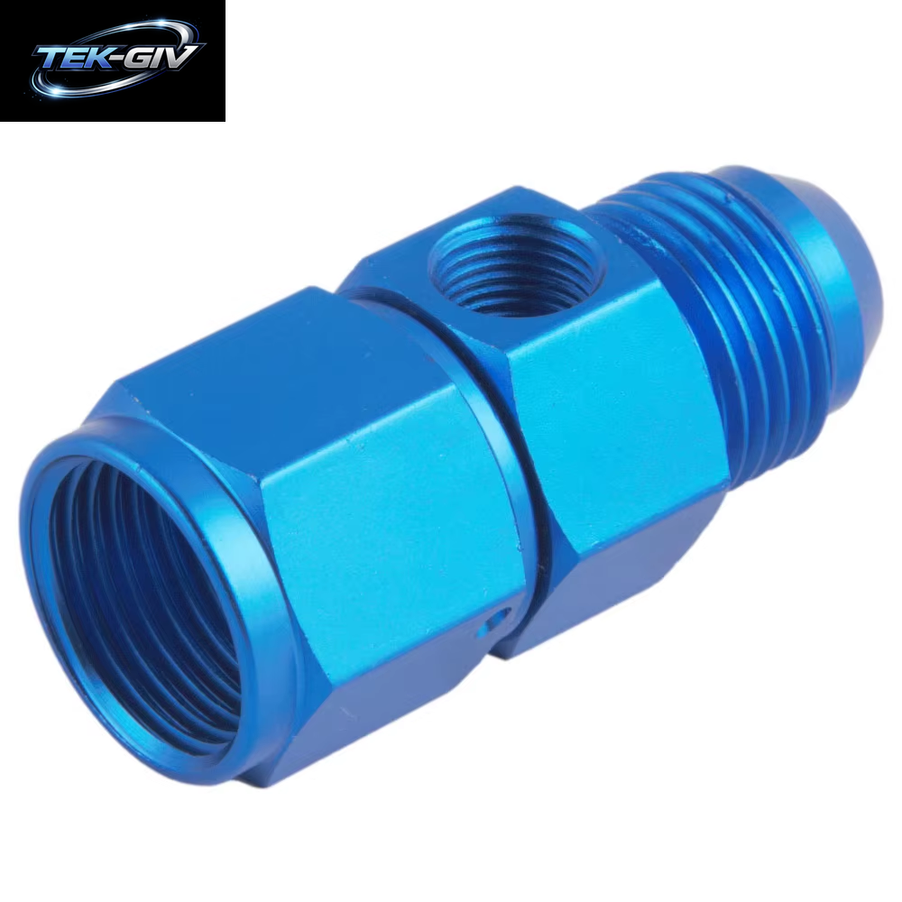 Neue AN4 6 8 10AN Stecker Auf Buchse 1/8 NPT Gauge Sensor Seite Port Adapter Öl Kraftstoff Fitting Schlauch Ende Adapter