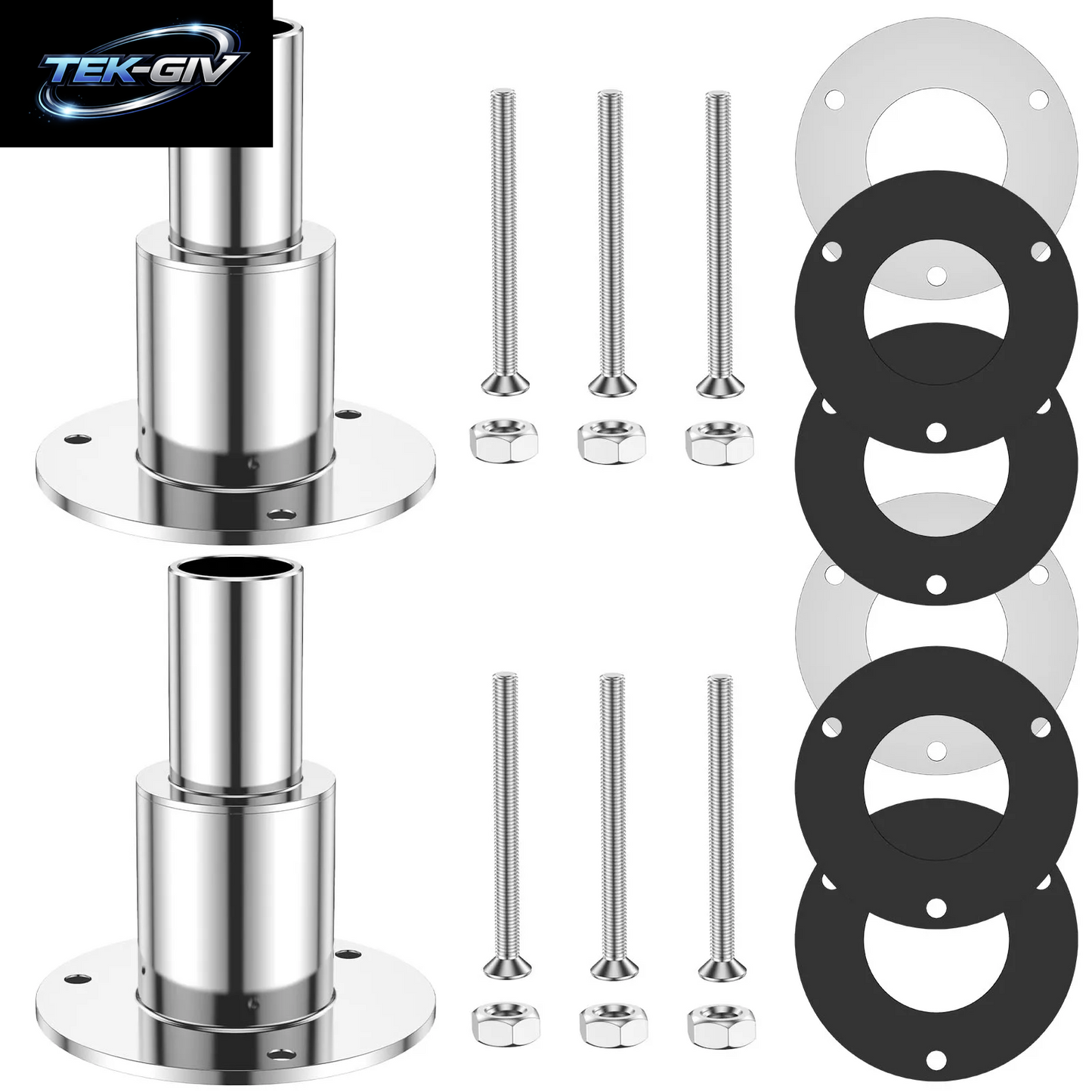 1/2 Stücke 316 Edelstahl Auspuffrohr Fitting Kit Fitting 24Mm Rohr Rohr Gerade Durch Rumpf Auspuffhaut Diesel Standheizung