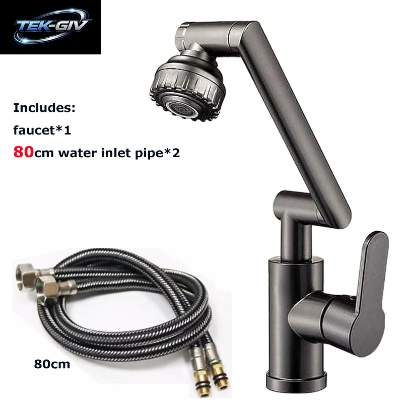 Becken Wasserhahn Heiße Und Kalte Waschbecken Haushalt Badezimmer Multi-Funktion Booster Universal Rotierenden Wasserhahn Küche Universal