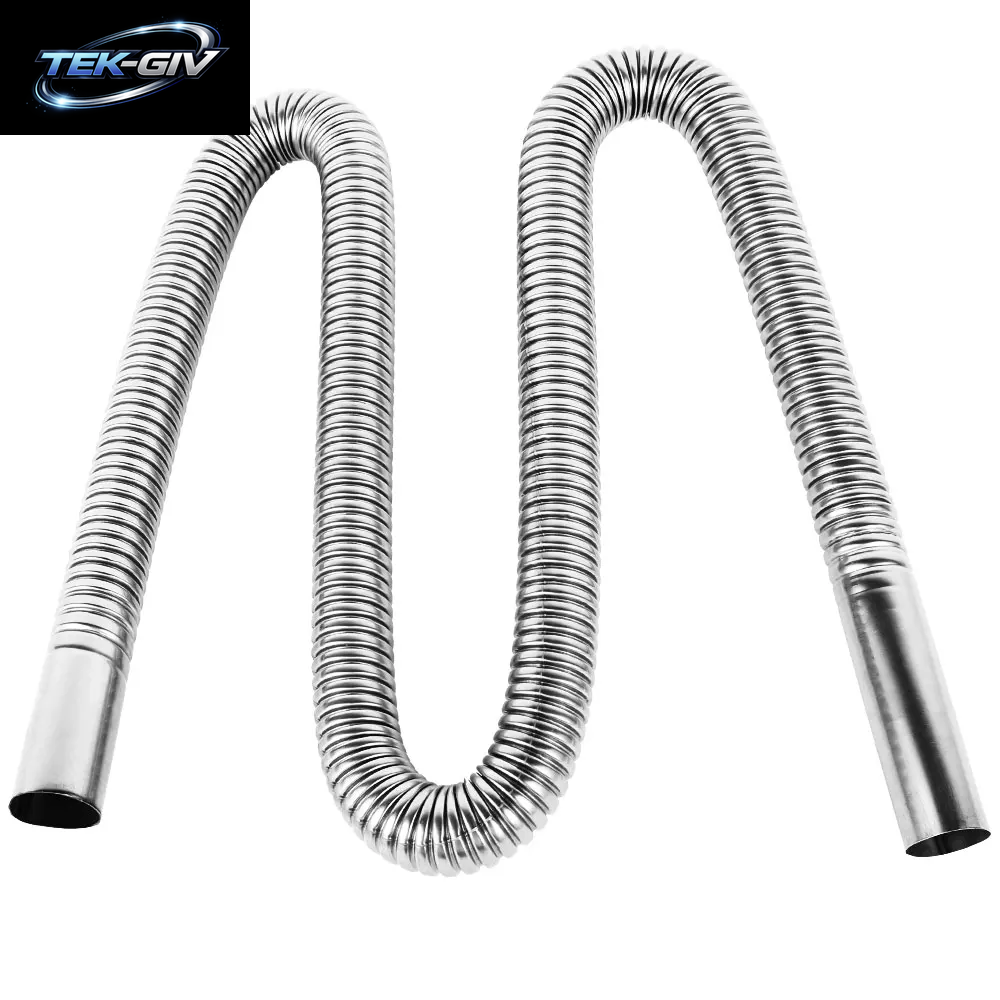 120/150/200CM Air Diesel Standheizung Edelstahl Auspuffrohr Rohr Stahl Flexibel Für Gas Vent Schlauch Auto Lkw VAN