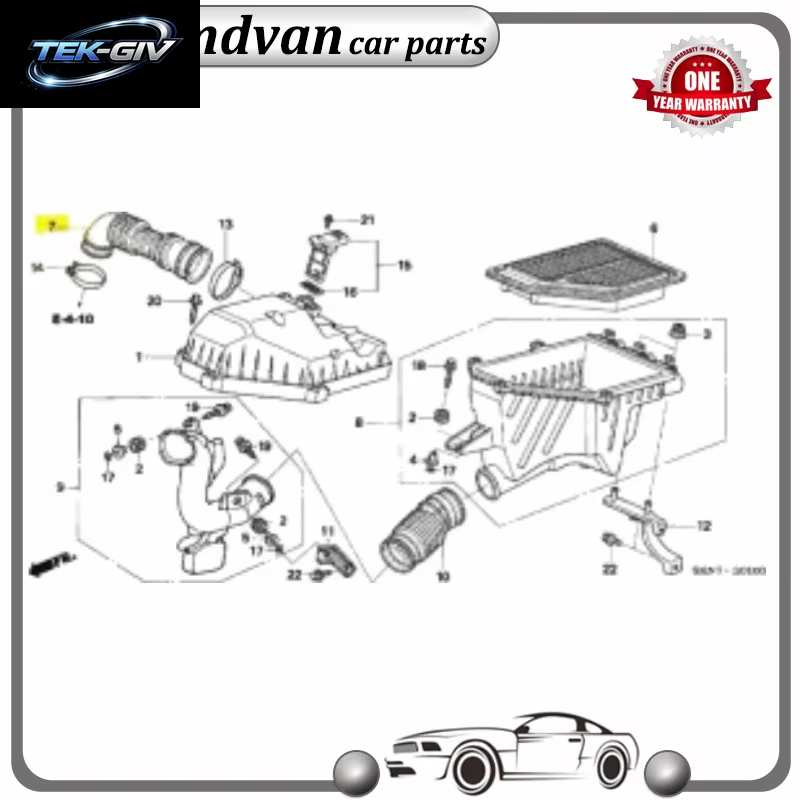 Luftstromrohr Schlauch Rohr 17228-RMA-E00 17228RMAE00 Für Honda CR-V FR-V 2,2 2005-2023 Hohe Qualität