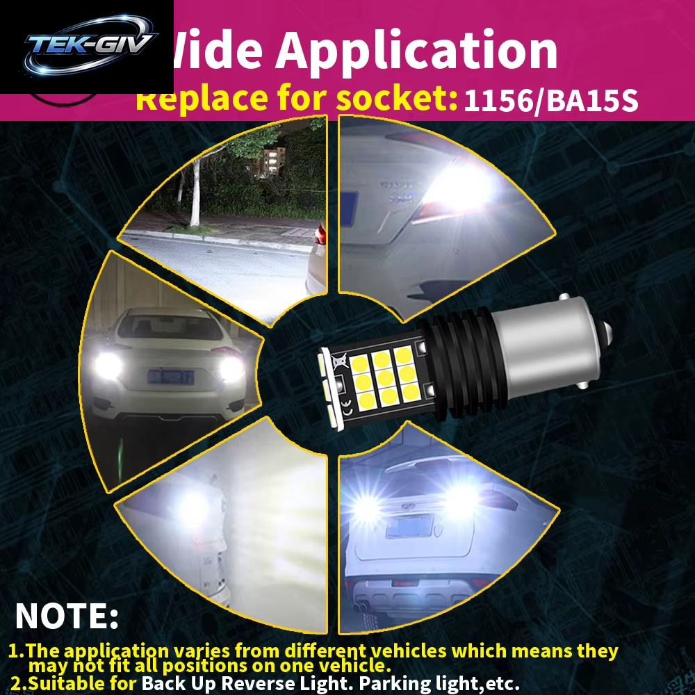 2 Stücke LED Backup Licht Blub Reverse Lampe P21W 7506 BA15S Canbus Für Volvo C30 C70 S40 S60 S70 S80 V40 V50 V60 V70 XC60 XC70 XC90