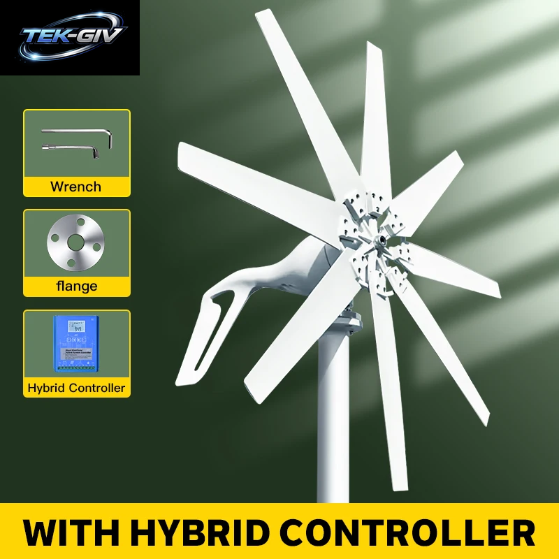 1000W 1KW Horizontalachsen-Windturbine 12V 24V 48V Windgenerator Ce-Zertifiziert Freie Energie Niedrigdrehzahl-Start Netzunabhängig Für Den Heimgebrauch